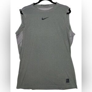 Nike Pro Men's Grey Sleeveless Dri-FIT Training Tank